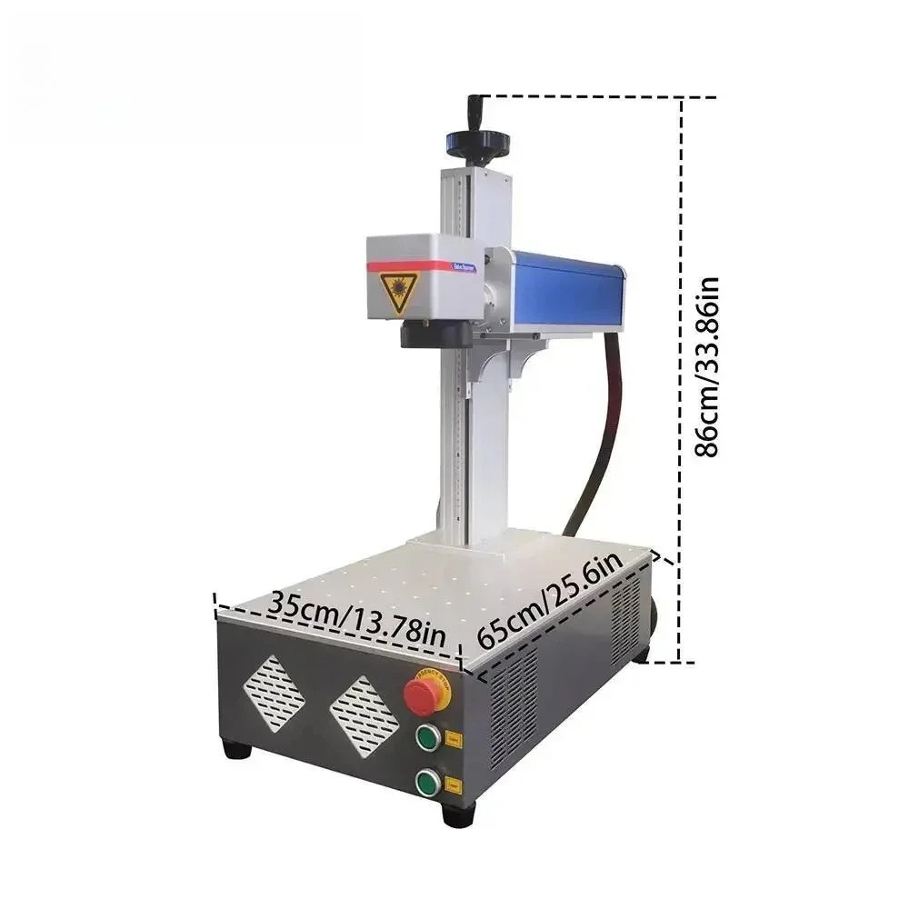30W 100*100Mm Economical Practical Mini Fiber Laser Marking Hine For Small Business Engraving Phone Case Screen Id Card
