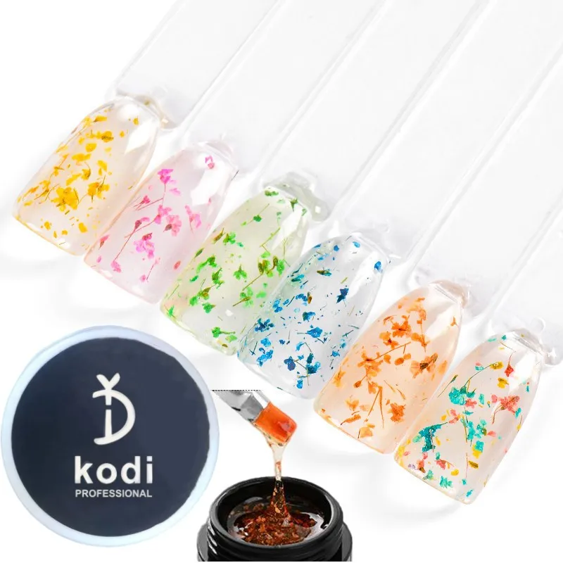 

YD KODI PROFESSIONAL Floral Gel Varnish Fairy Nail Gel Polish Dried Flowers Gel Lacquer 5ml Lasting UV Soak Off Gel Nail Polish