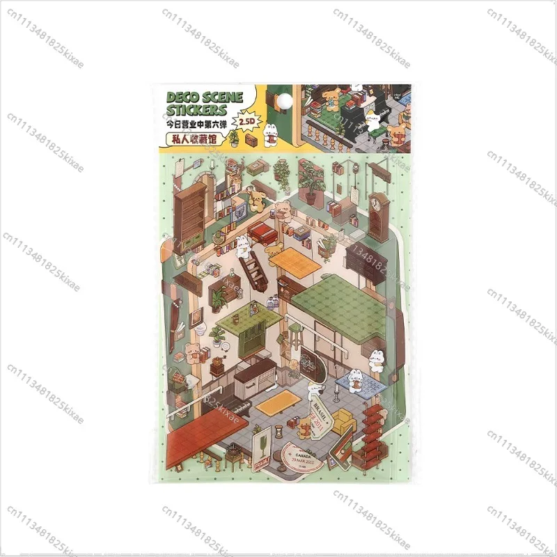 For Landscaping Stickers 3D Miniature Scene Hand Account DIY Decorative Stickers