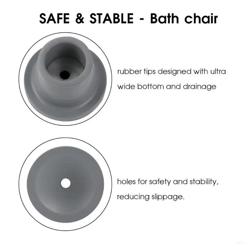 581E 8pcs Rubber FeetNon Slip Caps Suction Cup for Better Stability for Bath Chair