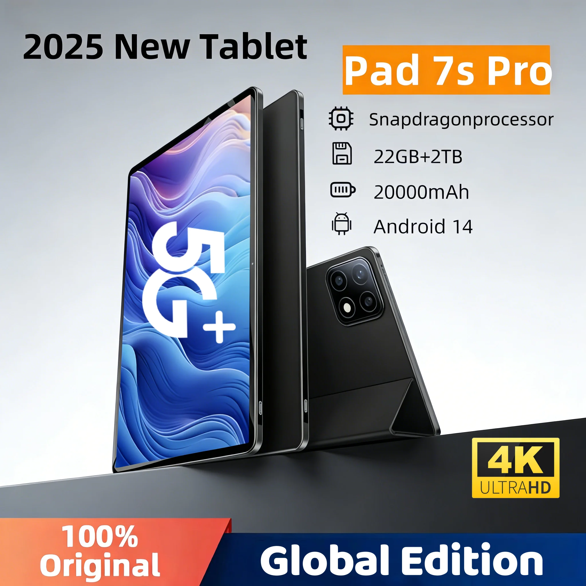 �y�Z�[�����z2026 Pad 7 Pro �O���[�o���� 11�C���`�^�u���b�g Android 14 22GB 2TB Snapdragon8 Gen3 4K HD 5G WIFI Bluetooth WPS 20000mAh �^�u���b�gPC