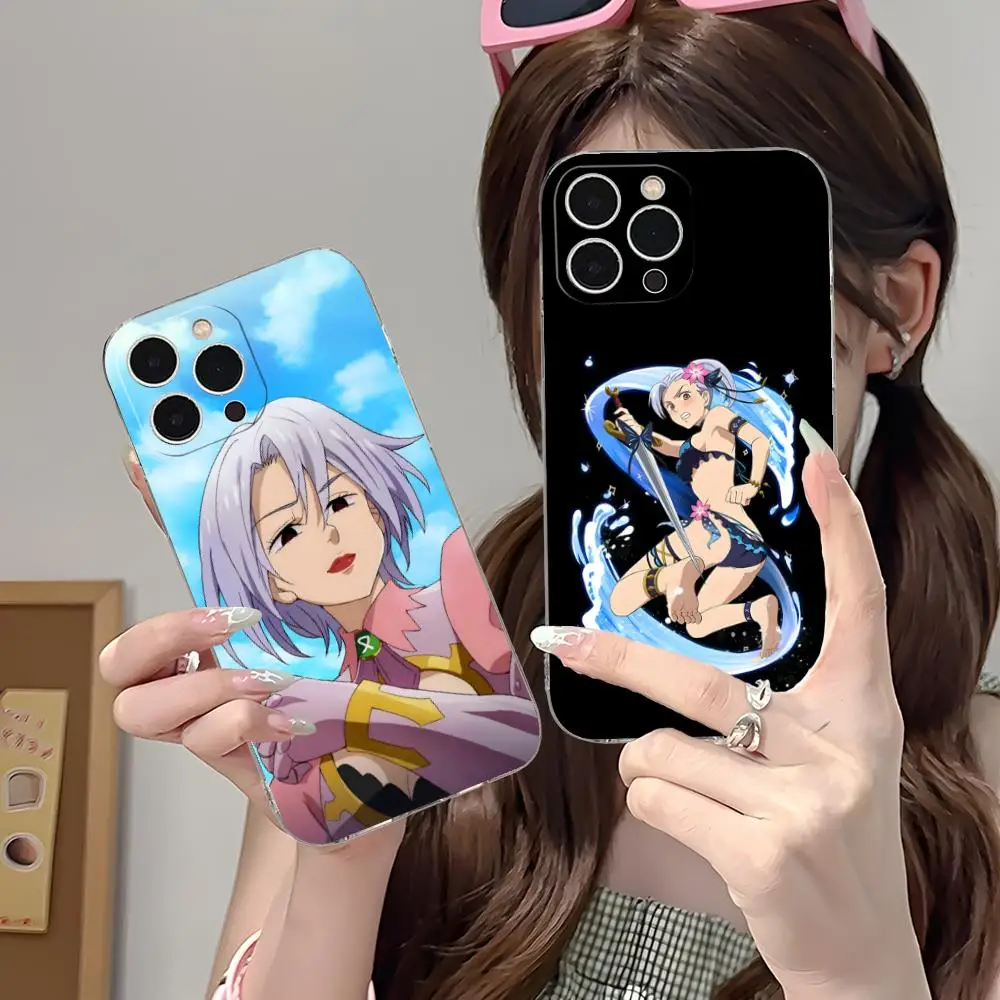 

Seven Deadly Sins Jericho Phone Case for iPhone 16 15 14 13 12 11 X XR XS 8 6 Pro Max Plus Mini Clear Colour Printing Cover