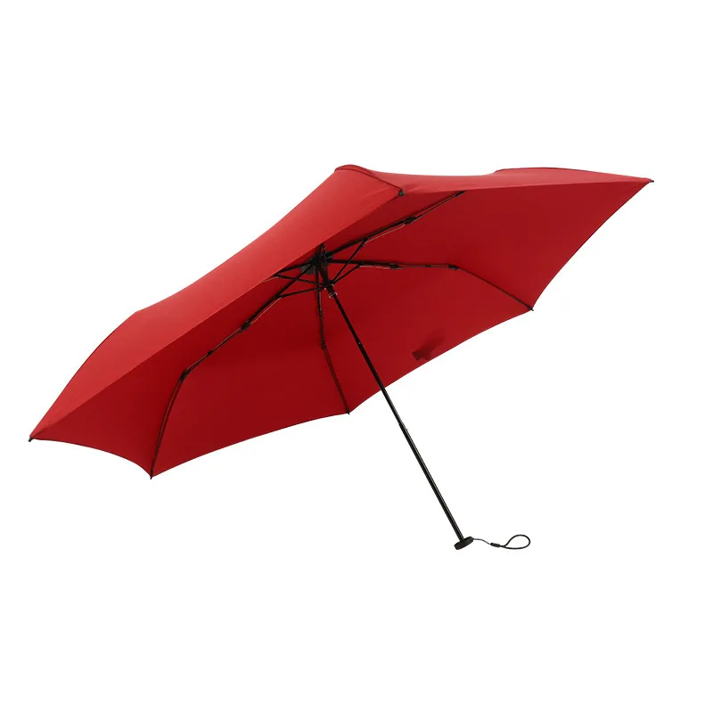 Ultra-light carbon fiber three-fold weather and rain feather umbrella portable pencil UV protection sun shade sun umbrella