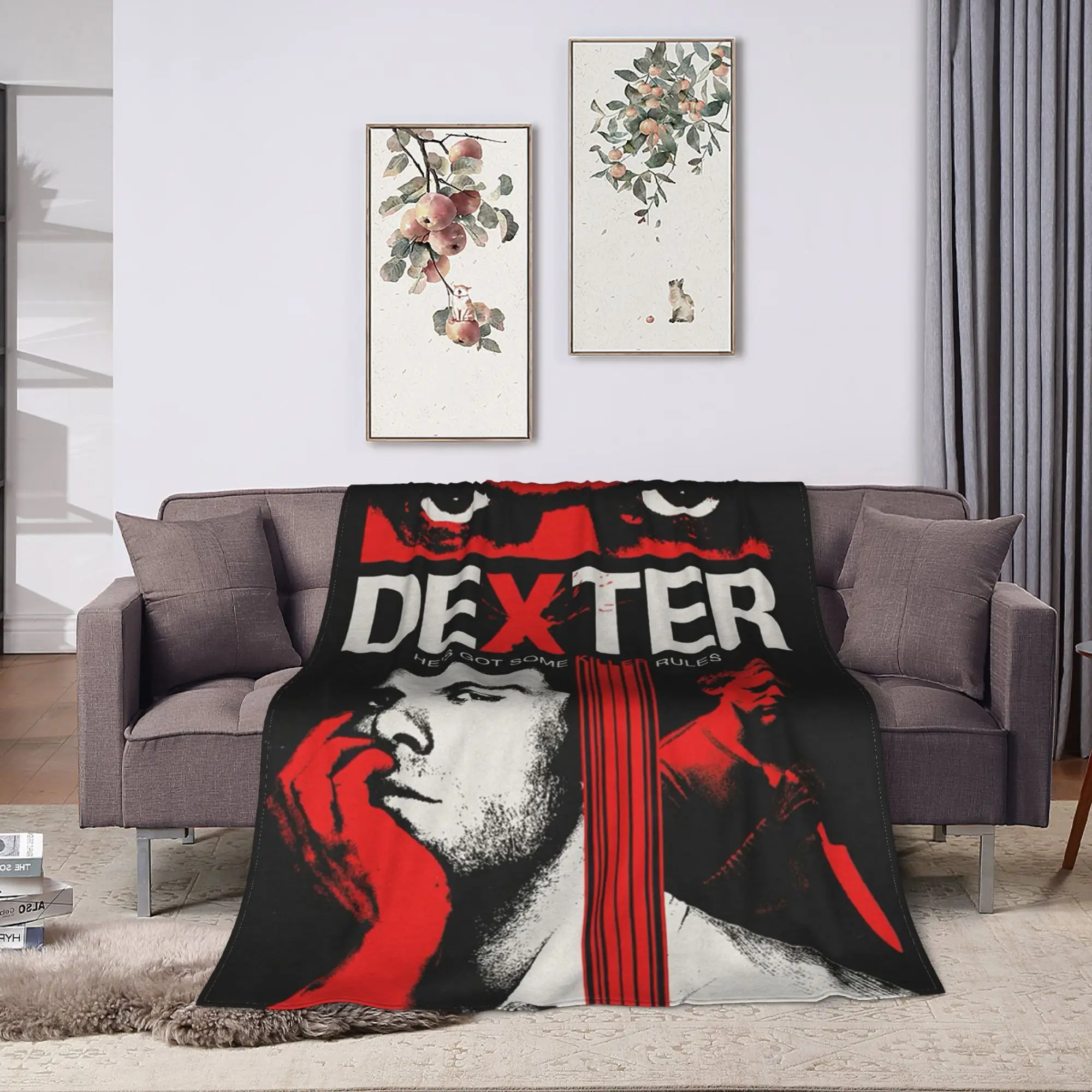 بطانية Dexter Killer Rules الناعمة - مثالية ليالي مريحة، هدية مثالية لمحبي العرض التلفزيوني وعشاق الديكور المنزلي
