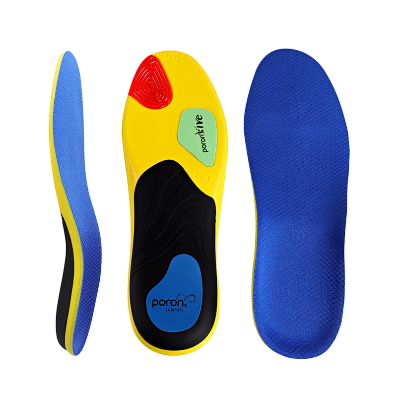 Poron insole arch support flat shoes insert insole corrector plantar fasciitis optimal arch support pronation correction insole