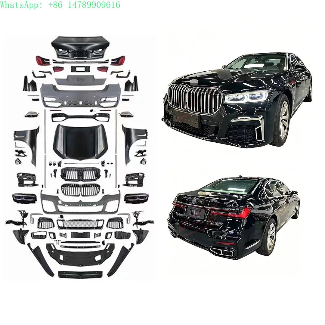 Body Kit for  7 Series 2008-2015 to Upgrade 2021 G11/G12 Model Year Look Front Grille Front Bumper Headlights
