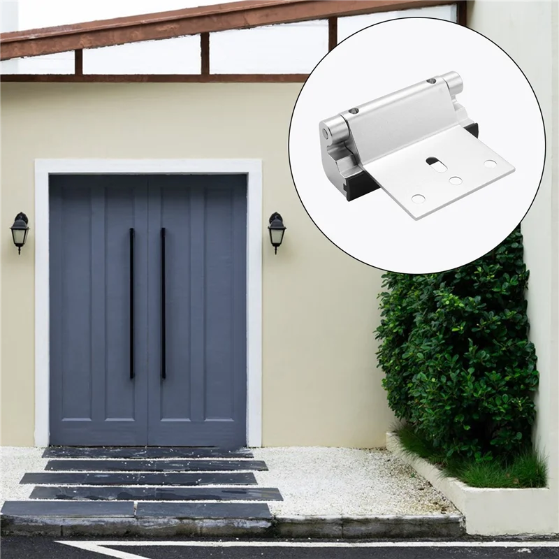 LICE-2Pack アルミ合金 U ドア補強ロック セキュリティドアロック ホームプルーフドアストッパー シルバー