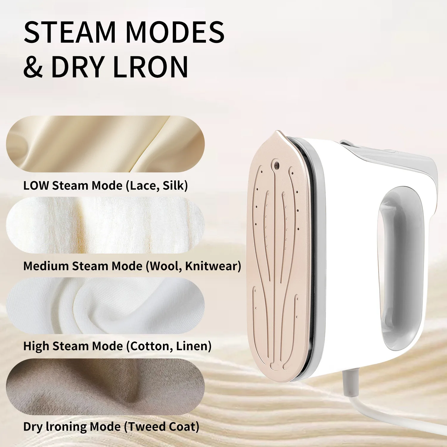 

1100W Drop Shipping Dual-Use Laundry 160ml Mini Steam Ironing Machine Portable Handheld Travel Iron Electric Folding Steam Iron