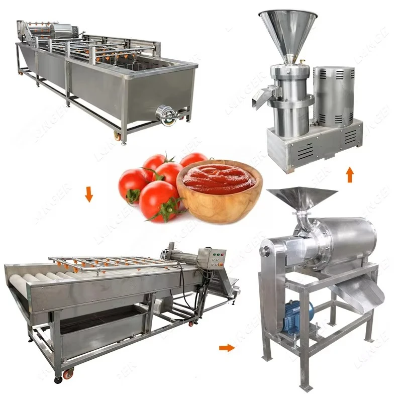 Customized Ketchup Tomato Sauce Processing Line Tomato Paste Production Line Full Automatic Small Food Production Line Hot Sale