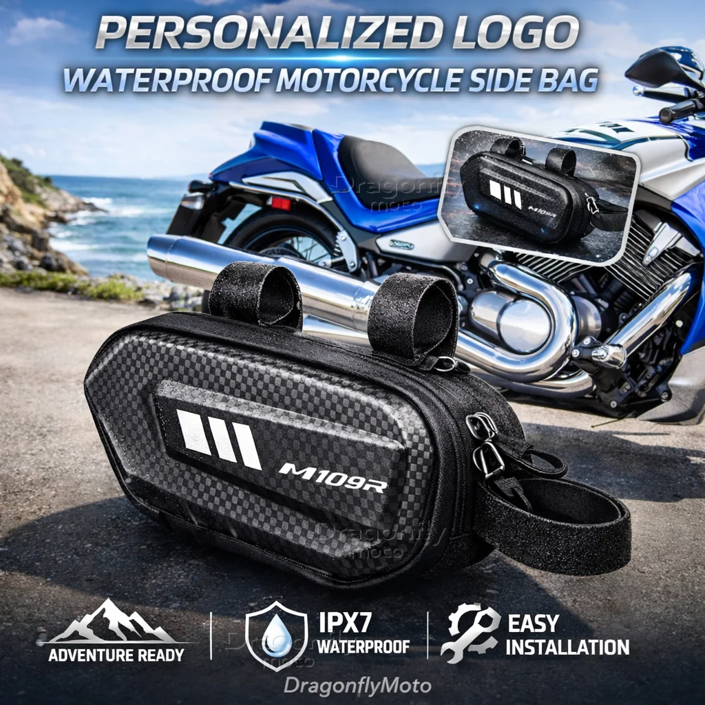 

For Suzuki Boulevard M109R 109R M109 Motorcycle Side Bag Personalized Logo Waterproof Hard Shell Saddlebag