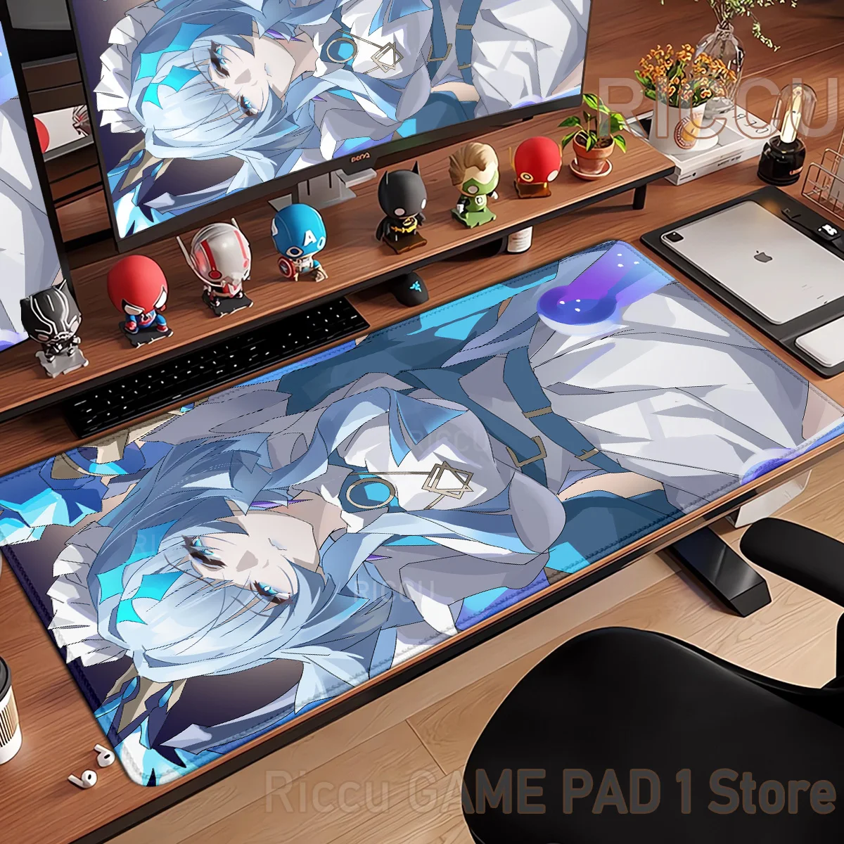 HD print Honkai Star Rail Cerydra Computer Muismat Bureau Kantooraccessoires Kast Toetsenbord Gaming Matten rubber Grote Mause Pad