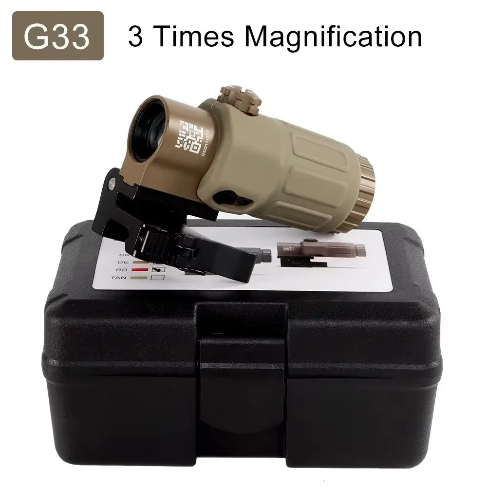 G33 G43 G45 Vizier met vaste 3X 5X vergroting en snel afneembare QD-bevestiging aan de zijkant voor de jacht