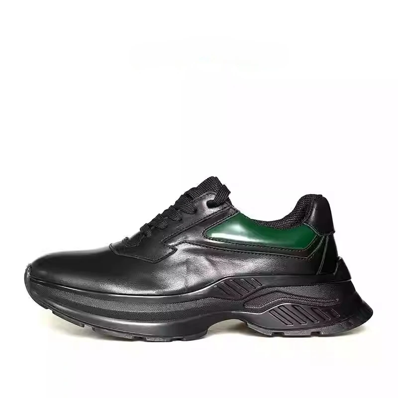 

Новая модная спортивная кожаная обувь, мужские оксфорды из воловьей кожи на толстой подошве, модные оксфорды ручной работы из натуральной кожи, молодежная уличная походная обувь, мужская