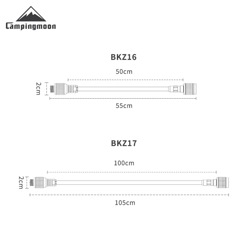 CAMPINGMOON BKZ16 BKZ17 BKZ10 BKZ13M Outdoor Camping Picnic Stove Accessories Gas Extension  Pipe High Altitude Flat Gas Tank