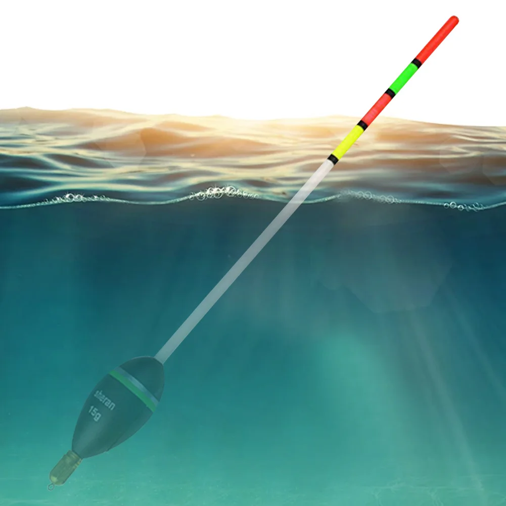 العوامة العمودية 15 جرام 20 جرام 25 جرام 30 جرام البحر الصيد معالجة البلسا الخشب الكارب معالجة خشبية الصيد يطفو في الهواء الطلق معدات صيد الأسماك اكسسوارات