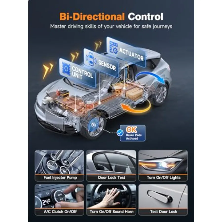 NT510 Elite Bi-Directional OBD2 Diagnostic Scan Tool for GM Vehicles with Comprehensive Engine ABS SRS System Diagnosti