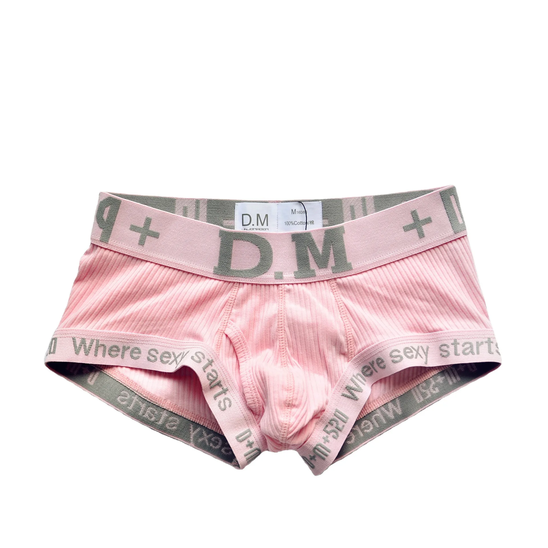 

1pcs Men's underwear low waist cotton comfortable four corners mens boxers gay mens panties
