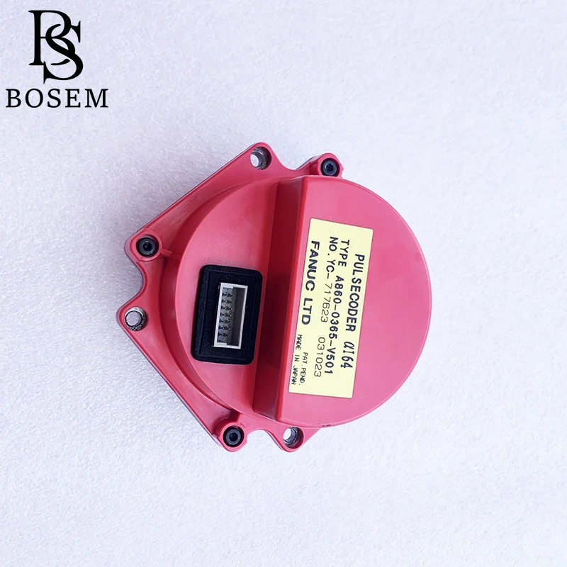 A860-0365-V501 (A860-0365-T101) A860-0360-V501 (A860-0360-T201) Fanuc Pulsecoder جهاز تشفير القيمة المطلقة/الزاوية الارتفاع 6 سم