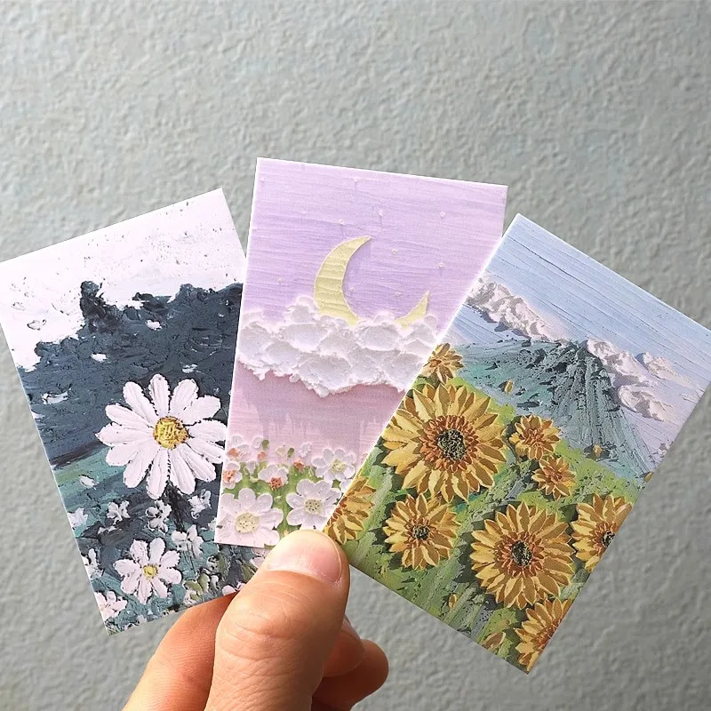 28 Sheets/Set Creative Watercolor Journey Series Lomo Card - Vintage Postcard Style Blank Greeting Cards