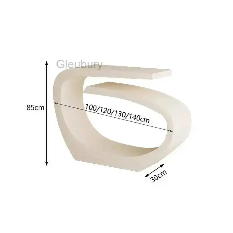 Unique Console Curved Luxury Design Table Nordic Cute Console Table Elegant Sleek Mesa Salón Centro Living Room Furniture