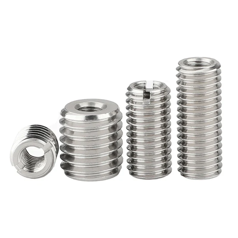 M2 - M16 Self Tapping Thread Insert Self Tapping Screw Bushing Slotted Type Thread Repair Inset