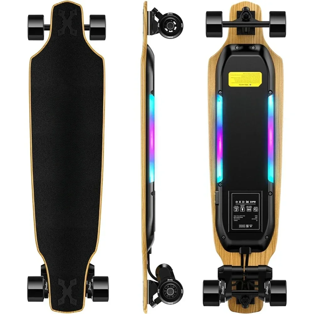 

Electric Skateboards,1800W Dual Motors with Remote Control,Top Speed 25MPH,17 Miles Range,3 Speeds Adjustment,Electric Longboard