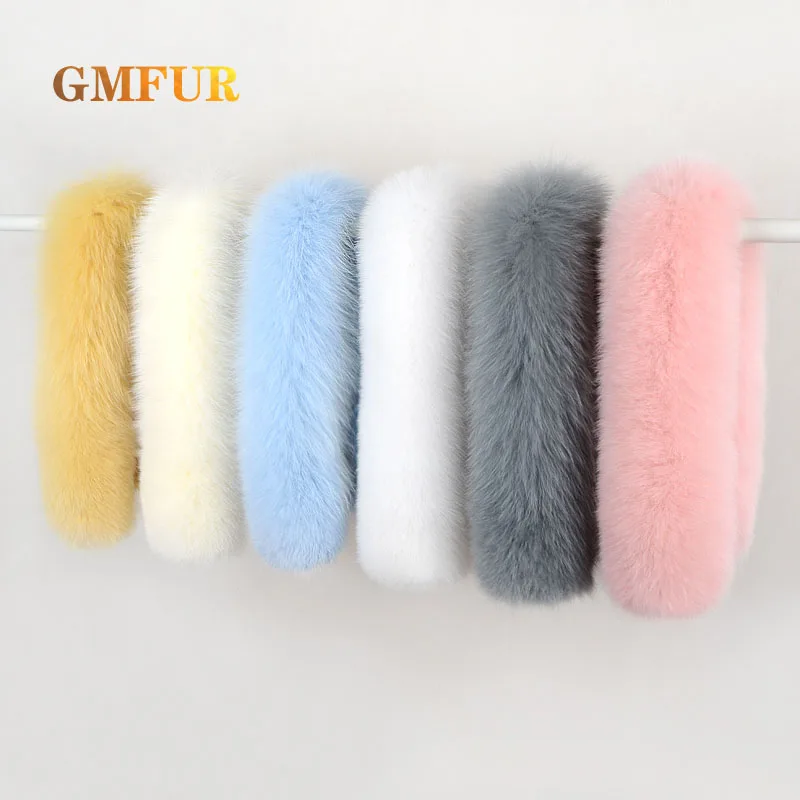 

Women Winter 100% Natural Real Fox Fur Collar Warm Coat Fur Scarves Luxury Fashion Ladies Warm Neck Warmers Scarf Handmade Fur S