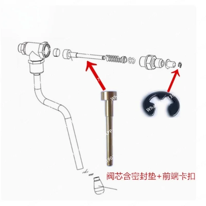 For Lelit V3 Coffee Machine Spool Snap Steam Assembly Body Seal Gasket