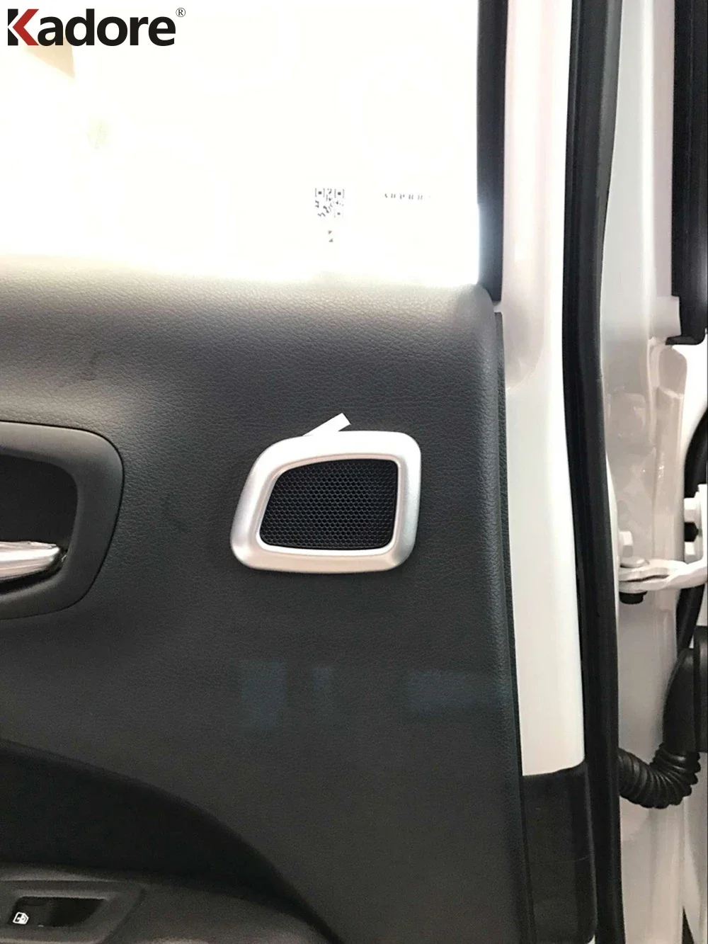 For Jeep Compass 2017 2018 2019 2020 2021 Side Door Stereo Speaker Cover Trims Styling Loudspeaker Frame Car Accessories view 2