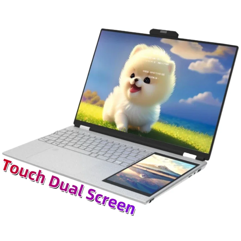 Best Selling Oem Double Screen Notebook Celeron N95 15 Inch 7Inch 128Gb 256Gb 512Gb 1Tb Ssd Dual Touch Laptop