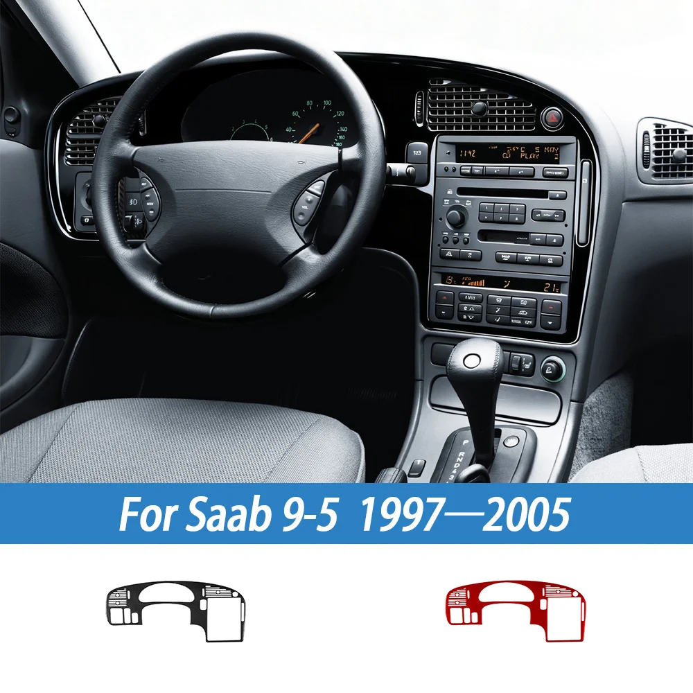 

Аксессуары для салона автомобиля, спидометр, центральная консоль, вентиляционная панель, крышка из углеродного волокна, наклейка для Saab 9-5 1997-2005 гг.