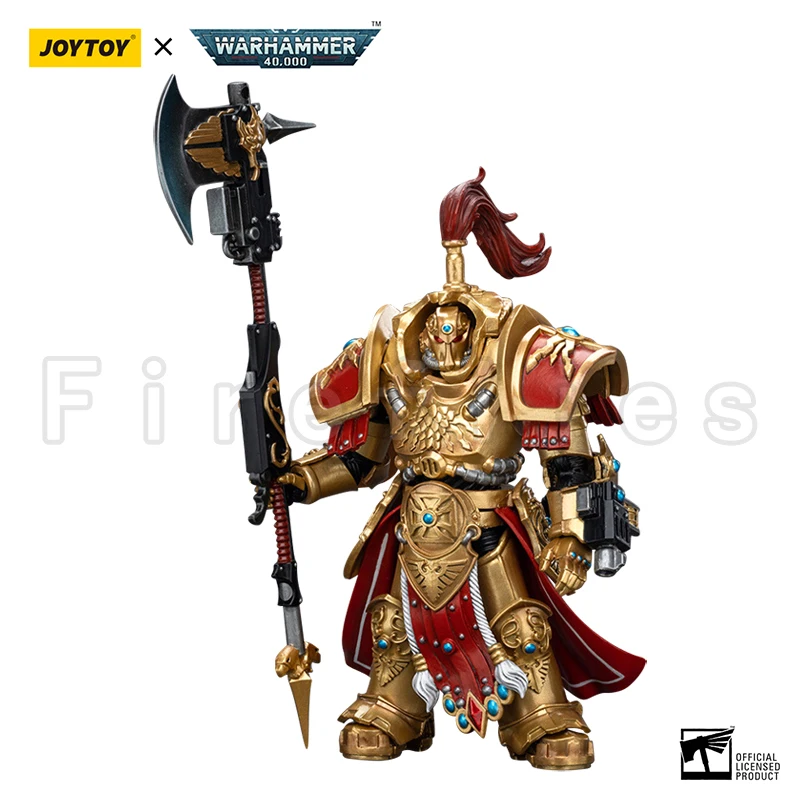 1/18 JOYTOY Action Figure 40K Adeptus Custodes Allarus Custodian With Castellan Axe Anime Model Toy