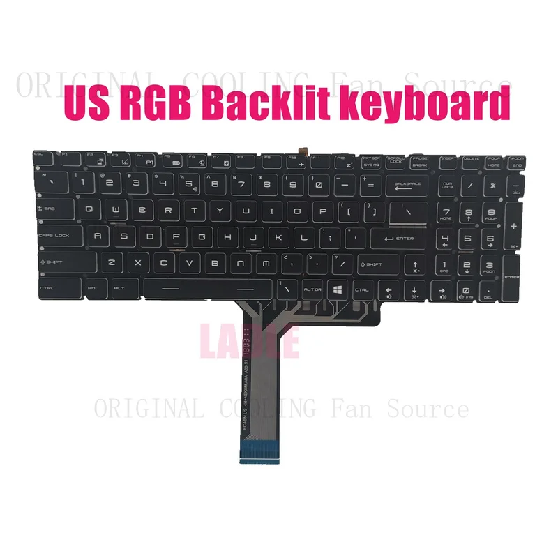 R+  US keyboard for MSI GP73 Leopard 8RD(MS-17C6)/GP73 Leopard 8RE/8RF(MS-17C5)