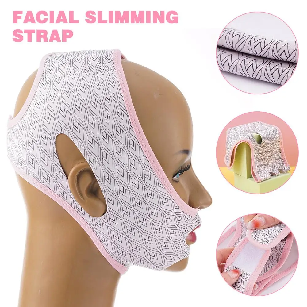 Elastic Face Slimming Bandage, V Line Shaper, Mulheres Chin Cheek Lift Up Belt, Correia Massageador Facial, Rosto Beleza Ferramentas De Cuidados Com A Pele