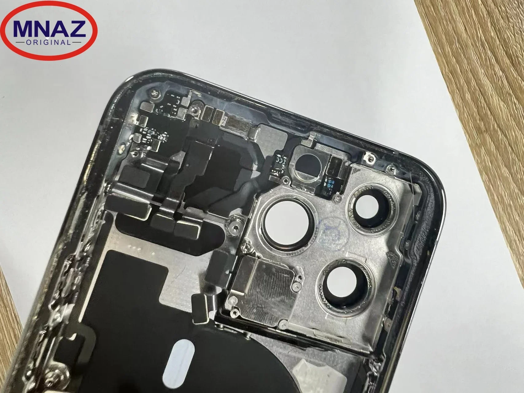 A++ Ori Full Assembly Disassembled Middle Frame Housing Back Cover For iPhone 13 Pro Max  with Wireless Assembly Replacement