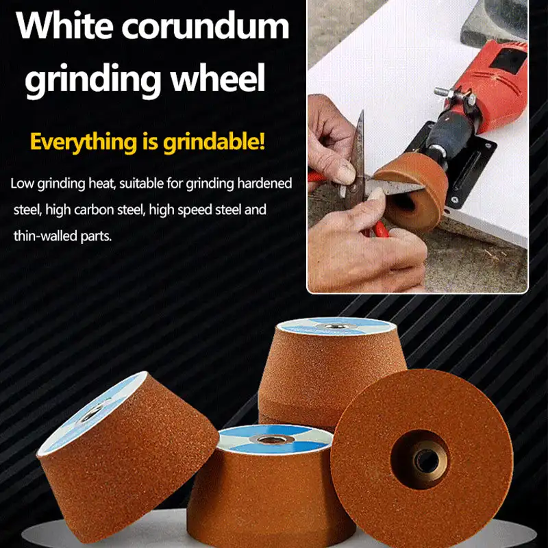 

Ultra-Durable White Corundum Metal Grinding Wheel - Powerful Rust Removal and Smooth Grinding Metal Buffing Home Tools