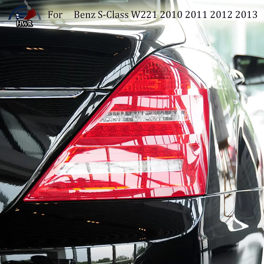 

For Mercedes-Benz S-Class W221 2010 2011 2012 2013 Car Rear Taillamp Glass Lamp Transparent Lampshade Shell Taillight Cover