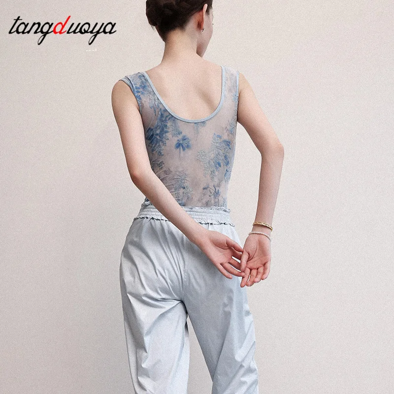 Dames Volwassen Ballet Danskostuum Jumpsuit Gymnastiek Oefenpak Ballet Basistrainingspak Gymnastiek Turnpakje