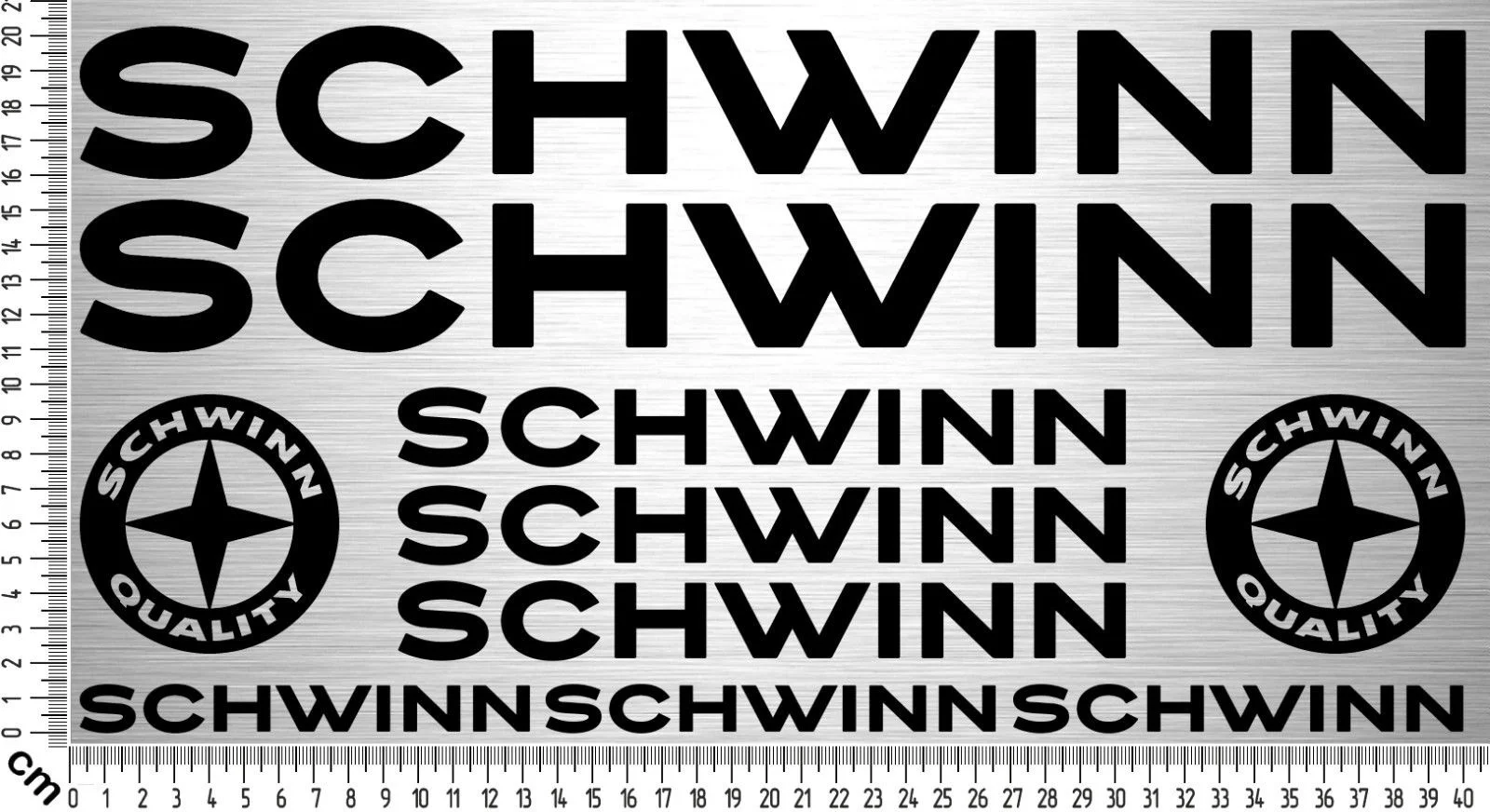 

For 10xSCHWINN Sticker Set 2 | Fahrrad Rahmen Aufkleber Bike Frame 10 Decal Car Styling