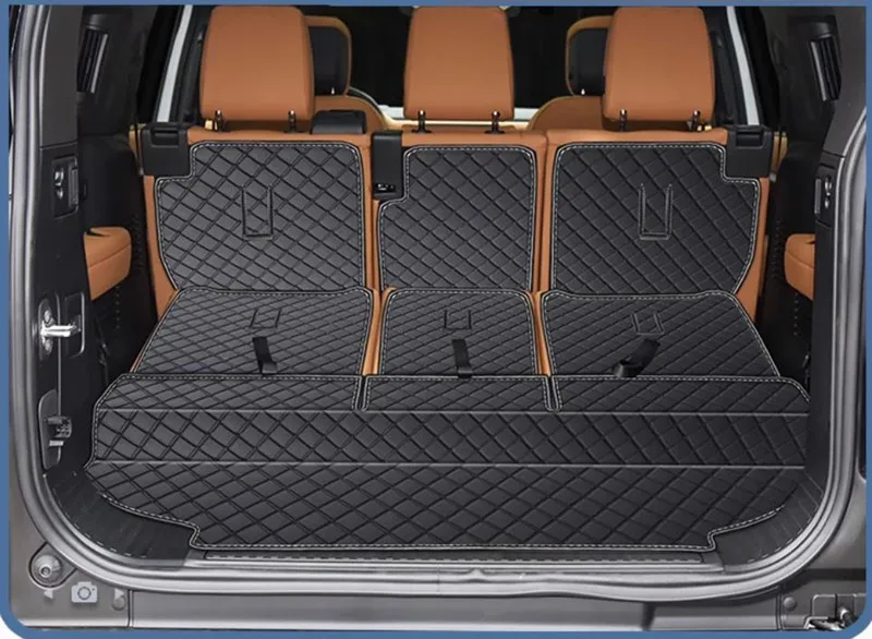 Best quality! Custom car trunk mats for Land Range Defender 130 8 seats 2025-2023 durable cargo liner boot carpets luggage cover