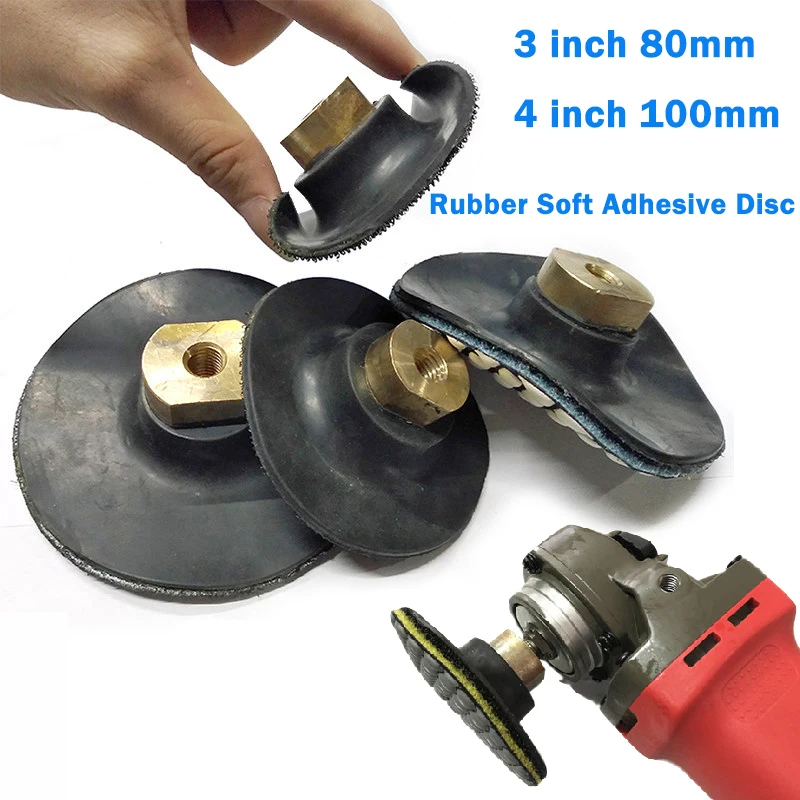 

1/2/5pcs Rubber Backing Pad 3/4 Inch Rubber Polishing Pad Backing Self-adhesive Polishing Grinding Disc Holder For Angle Grinder