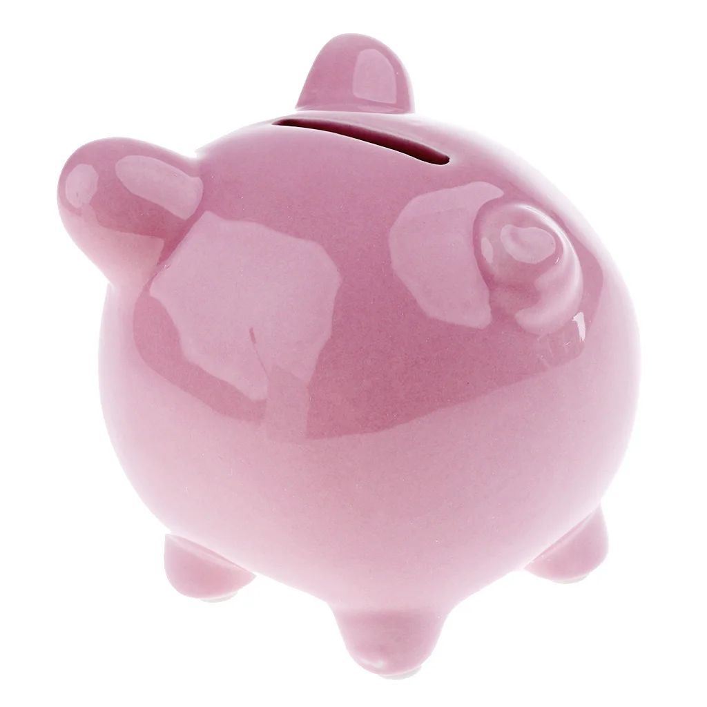 Ceramic Coin Piggy Bank Cash Saving Money Box Kids Deposit Container for Kids' Rooms