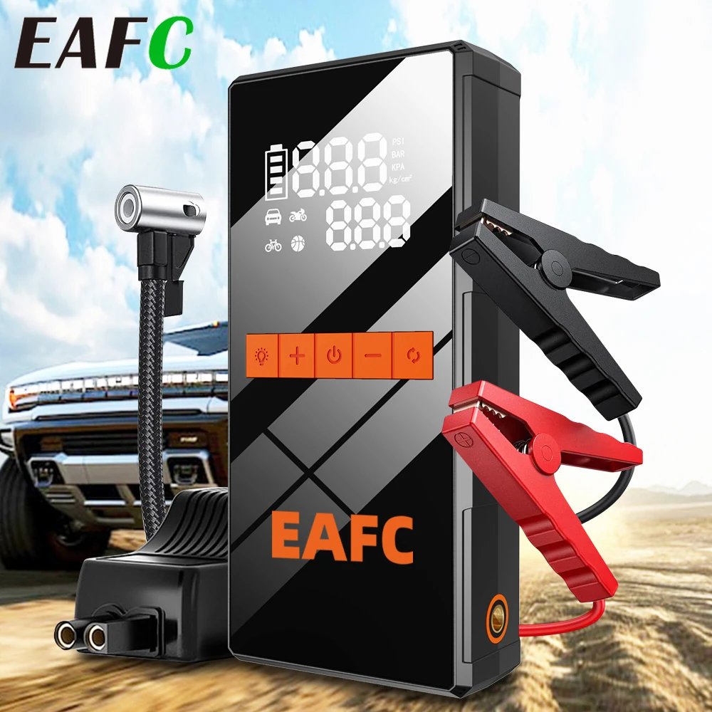 1200A démarreur de saut de voiture batterie externe Portable 150PSI pompe à Air batterie de voiture Boosters d'urgence dispositif de démarrage démarreur de voiture 2025