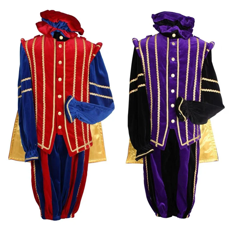 Disfraz de noble medieval del siglo XVI, estilo Tudor, renacentista, uniforme del rey Henry VII, vestido de baile hecho a medida