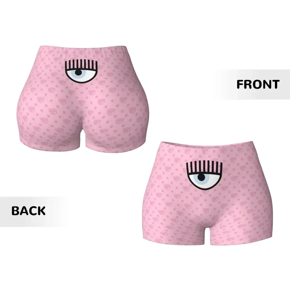 Custom Ferragnis Chiara ออกกําลังกายวอลเลย์บอล Biker กางเกงขาสั้นผู้หญิงแฟชั่นโมเดิร์น Gym กางเกงขาสั้นโยคะ