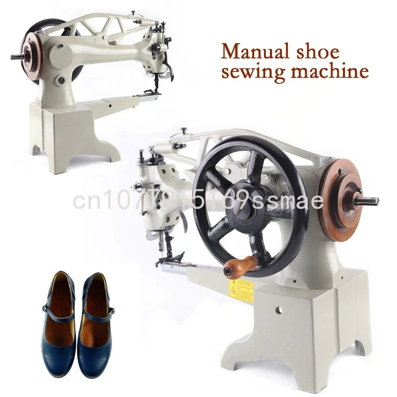 Repair Leather Industrial Sewing Machine Shoes Repair Boots Patch Canvas Bag Single Needle Lockstitch Roller Manual Crank DIY