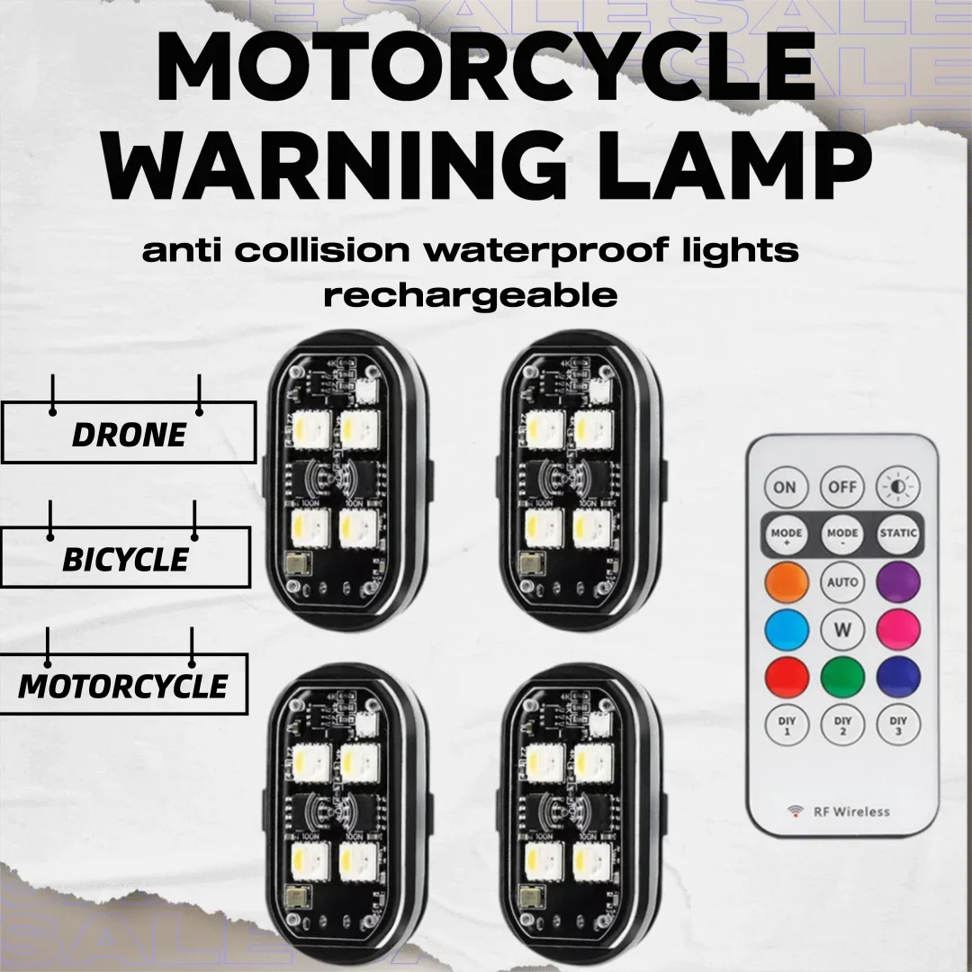

Mini LED Strobe Light Wireless Remote Control Car Decoration Atmosphere Lamp Multicolor Warning Light Anti-Collision Rechargeabl