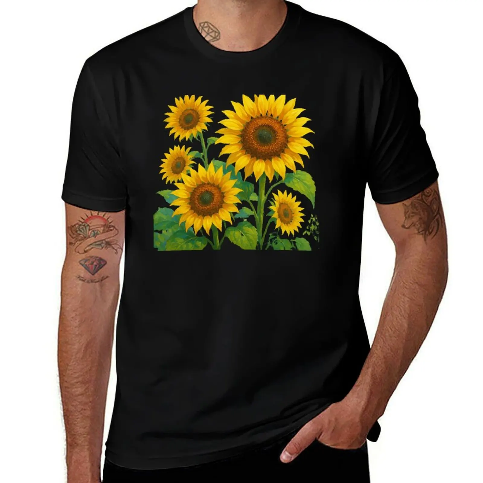 

beautiful sunflower T-Shirt customs design your own boys whites new gifts and t-shirts custom t shirt men t shirts