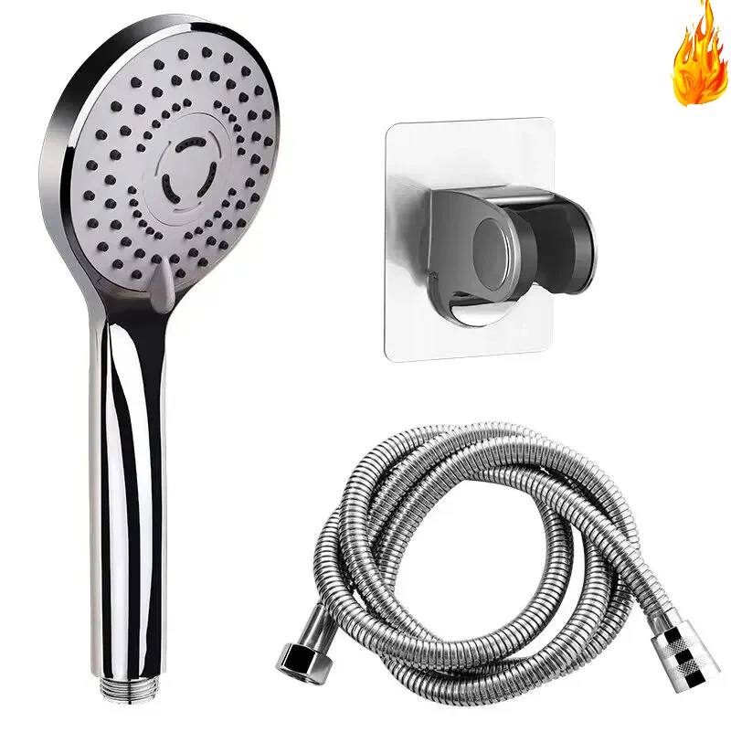 

High-Pressure Handheld Shower Head – 5 Spray Mode Water Saving Shower Set with Universal Fit (Rain/Massage/Jet Modes)