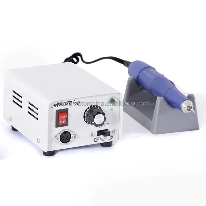 

China Supplier Wholesale Price Nail Drill Motor Machine 35000RPM Professional Brush Micromotor Handpiece Strong 90